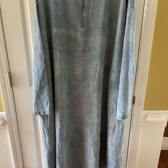 NWT Pretty Pieces oversized Denim long Dress size M. - Picture 5 of 12